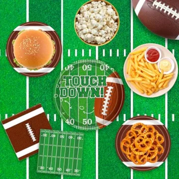 Football Party Decorations Set for 24 Guests Complete Kit