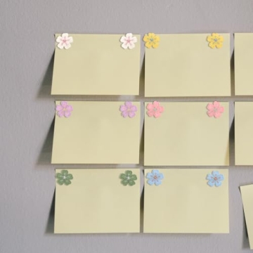 Flower Push Pins 60pcs Cute Embroidered Tacks for Decor