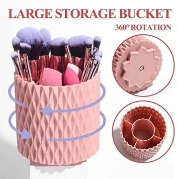 Premium 18-Piece Makeup Brush Set with Sponges & Holder