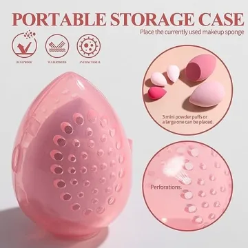 Premium 18-Piece Makeup Brush Set with Sponges & Holder