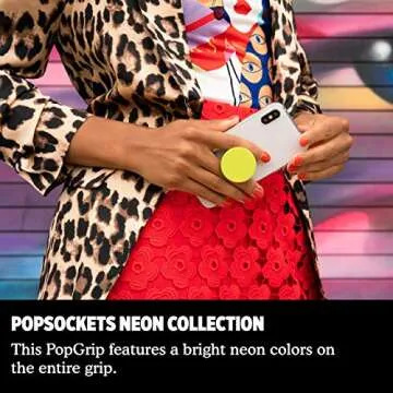 Enhance Your Smartphone with PopSockets Neon Yellow Grip