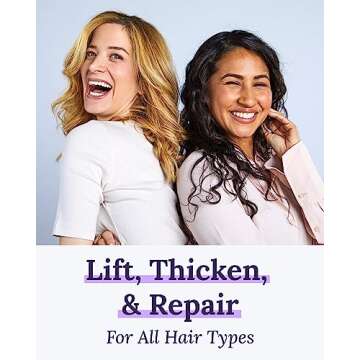 Keranique Hair Thickening Spray - Lift & Repair Volumizing Spray for Instant Volume, Texture - Styling Texturizing Spray For Fine Hair - Heat Damage Protectant With Keratin 3.4 oz