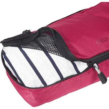 eBags Classic Slim 3pc Packing Cubes (Black)