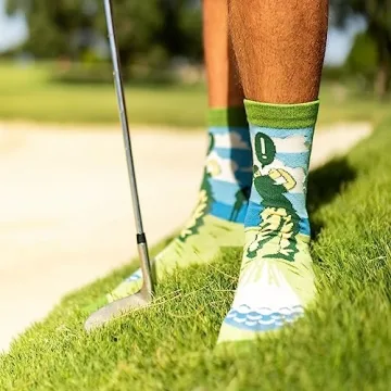 Funny Golf Socks Swing Swear Repeat Perfect Golfer Gift