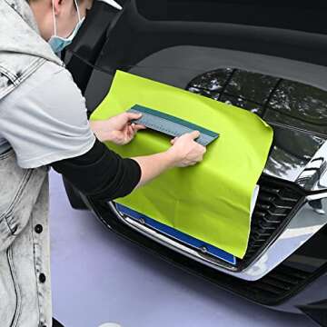 EHDIS Large Vinyl Squeegee Window Tint Tool 3PCS Big Size Felt Edge Vinyl Wrap Scraper for Vinyl Graphic Decal Car Wrapping Applicator Wallpaper Smoothing (Grey)