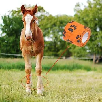 Kare & Kind Self-Adhesive Bandage - Injury Wrap Tape for Pets - Dog, Cats, Horses - 7 Multi-Color Rolls - Muscle and Joint Support - Elastic, Does not Stick to Animal Fur or Coat