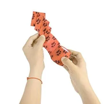 Kare & Kind Self-Adhesive Bandage - Injury Wrap Tape for Pets - Dog, Cats, Horses - 7 Multi-Color Rolls - Muscle and Joint Support - Elastic, Does not Stick to Animal Fur or Coat