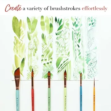 Travel Watercolor Brushes Set of 6 for Artists and Beginners