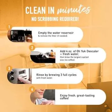 Oh Yuk Coffee Machine Descaler - Universal Cleaning Solution