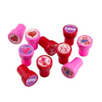 JOYIN 36 pack Valentines Day Gift Cards with Gift Valentine Stampers for Classroom Exchange Prizes Party Favor Toys