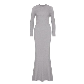 REORIA Womens Slimming Long Dress Elegant Wedding Guest Wear