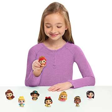 Disney Doorables Glitter and Gold Princess Collection Peek, 8 Blind Bag Inspired Figures, Officially...