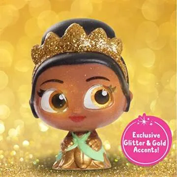 Disney Doorables Glitter and Gold Princess Collection Peek, 8 Blind Bag Inspired Figures, Officially Licensed Kids Toys for Ages 5 Up by Just Play