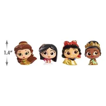 Disney Doorables Glitter and Gold Princess Collection Peek, 8 Blind Bag Inspired Figures, Officially Licensed Kids Toys for Ages 5 Up by Just Play