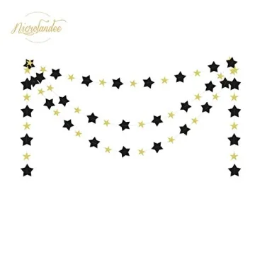 Elegantly Crafted Black Gold Party Decorations Set