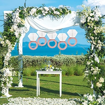 Rose Gold Diamond Ring Hanging Decorations for Celebrations