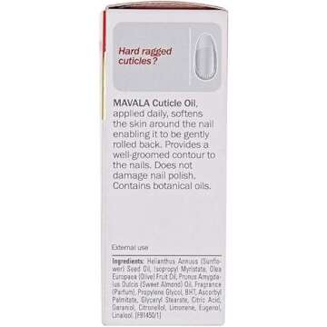 MAVALA Cuticle Oil Nail Care| Sulfate & Paraben Free | Cuticle Softener | Moisturizes Nail Bed | Improve Nail Appearance | Encourage Nail Growth | 0.3 Ounce