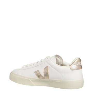 VEJA Women's Campo Sneaker, Extra White/Platine, 11