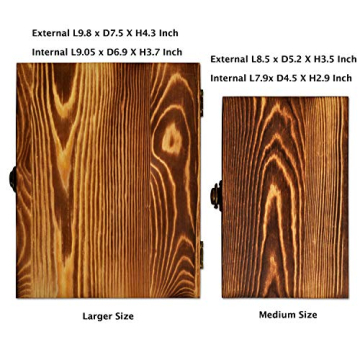 BigHala Wooden Storage Box Set Stylish Rustic Organizers