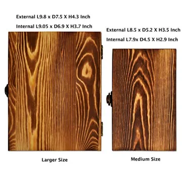 BigHala Wooden Storage Box Set Stylish Rustic Organizers