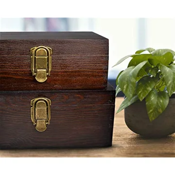 BigHala Wooden Storage Box Set Stylish Rustic Organizers
