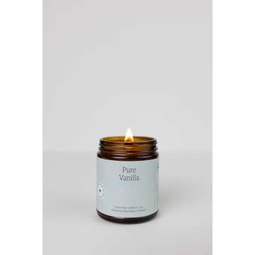 Fontana Candle Co Pure Vanilla Candle - Luxurious Aroma