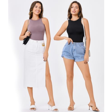 BRABIC Black Bodysuit Shapewear with Tummy Control