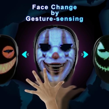 Face Transforming LED Mask - Programmable App Controlled Costume