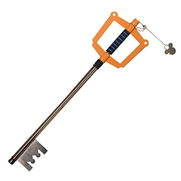 ZKBWFLA Carbon Steel Keyblade Yellow Key Real Metal Prop for Gift Collection and Cosplay