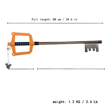 ZKBWFLA Yellow Keyblade Replica for Fans & Collectors