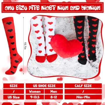 Ramede Valentine Day Compression Socks - Fun & Supportive Gift
