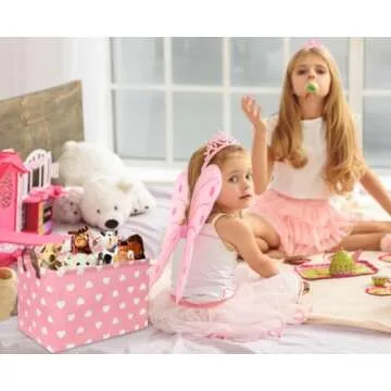 DDBASKET Pink Storage Bin - Perfect for Kids' Organization