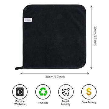 SINLAND Super Soft Microfiber Face Cloths 12 Pack