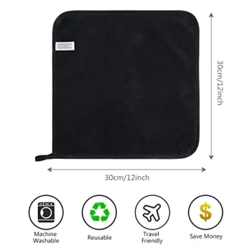 SINLAND Super Soft Microfiber Face Cloths 12 Pack