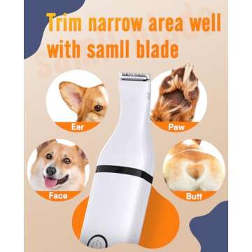 Oneisall Pet Paw Trimmer - Cordless Dog Grooming Clippers