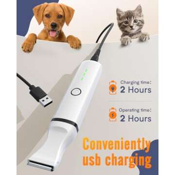Oneisall Pet Paw Trimmer - Cordless Dog Grooming Clippers