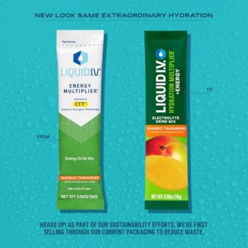 Liquid I.V. Hydration Multiplier +Energy - Mango Tamarind