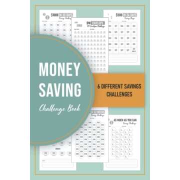 Money Saving Challenge Book: Saving Tracker Journal with 6 Different Savings Challenges, Daily/Weekl...