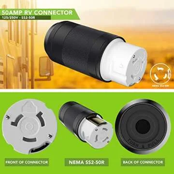 50 Amp RV Power Connector for Reliable Power Connections