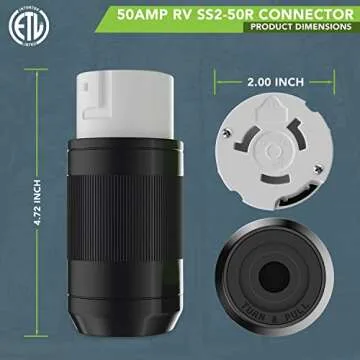 50 Amp RV Power Connector for Reliable Power Connections