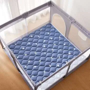 Premium Soft Baby Play Mat, Non-Slip & Washable 50x50