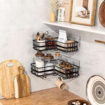 DatMou Rustproof Corner Shower Caddy - 2 Pack