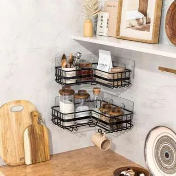 DatMou Rustproof Corner Shower Caddy - 2 Pack