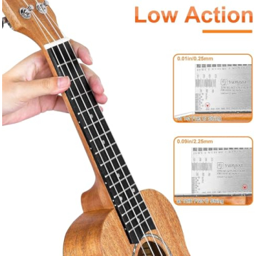 Vangoa Soprano Ukulele Beginner Kit Mahogany Uke