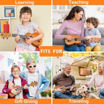 Vangoa Soprano Ukulele Beginner Kit Mahogany Uke