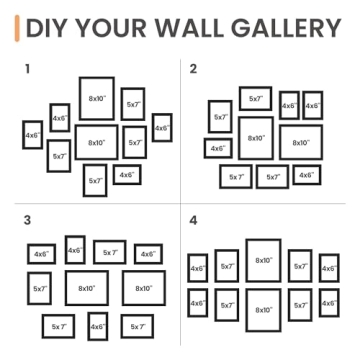 Upsimples 10 Pack Picture Frames – Perfect for Memories