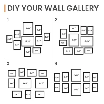 Upsimples 10 Pack Picture Frames – Perfect for Memories