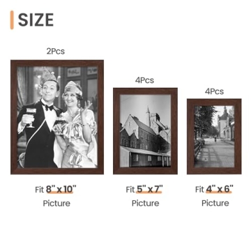 Upsimples 10 Pack Picture Frames – Perfect for Memories