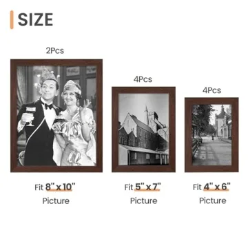 Upsimples 10 Pack Picture Frames – Perfect for Memories