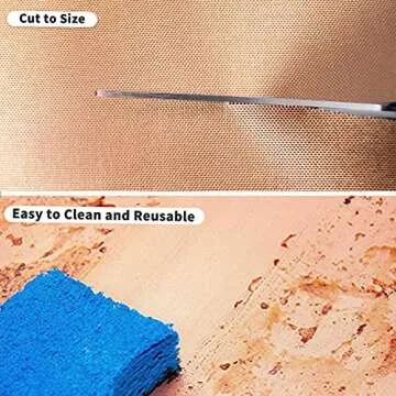 YRYM HT Copper Grill Mats Set - Nonstick BBQ Grill Mats